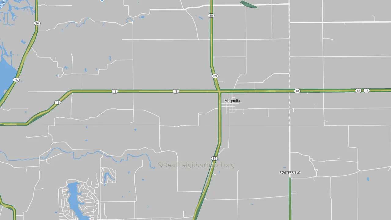 61336, IL Map of Noise Levels in 61336