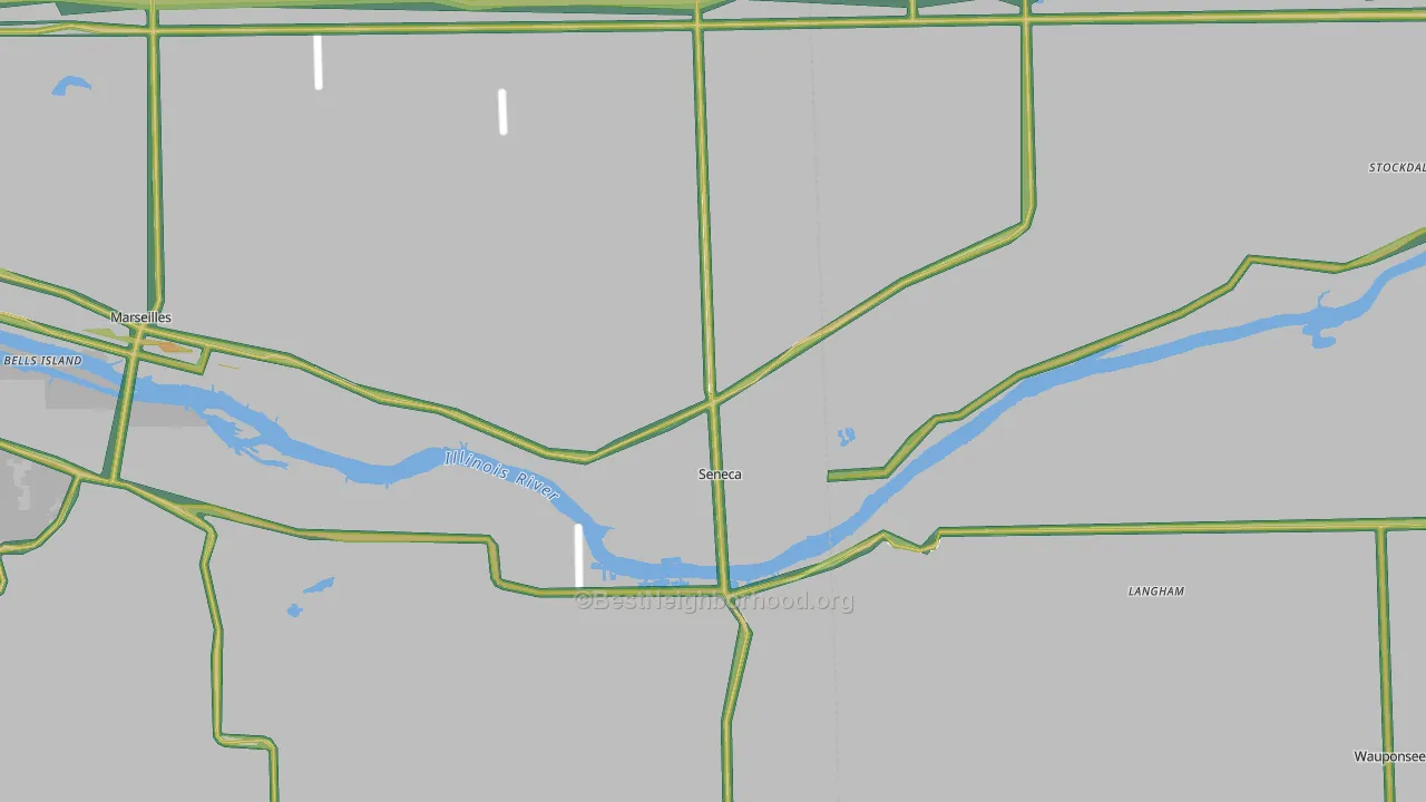 61360, IL Map of Noise Levels in 61360