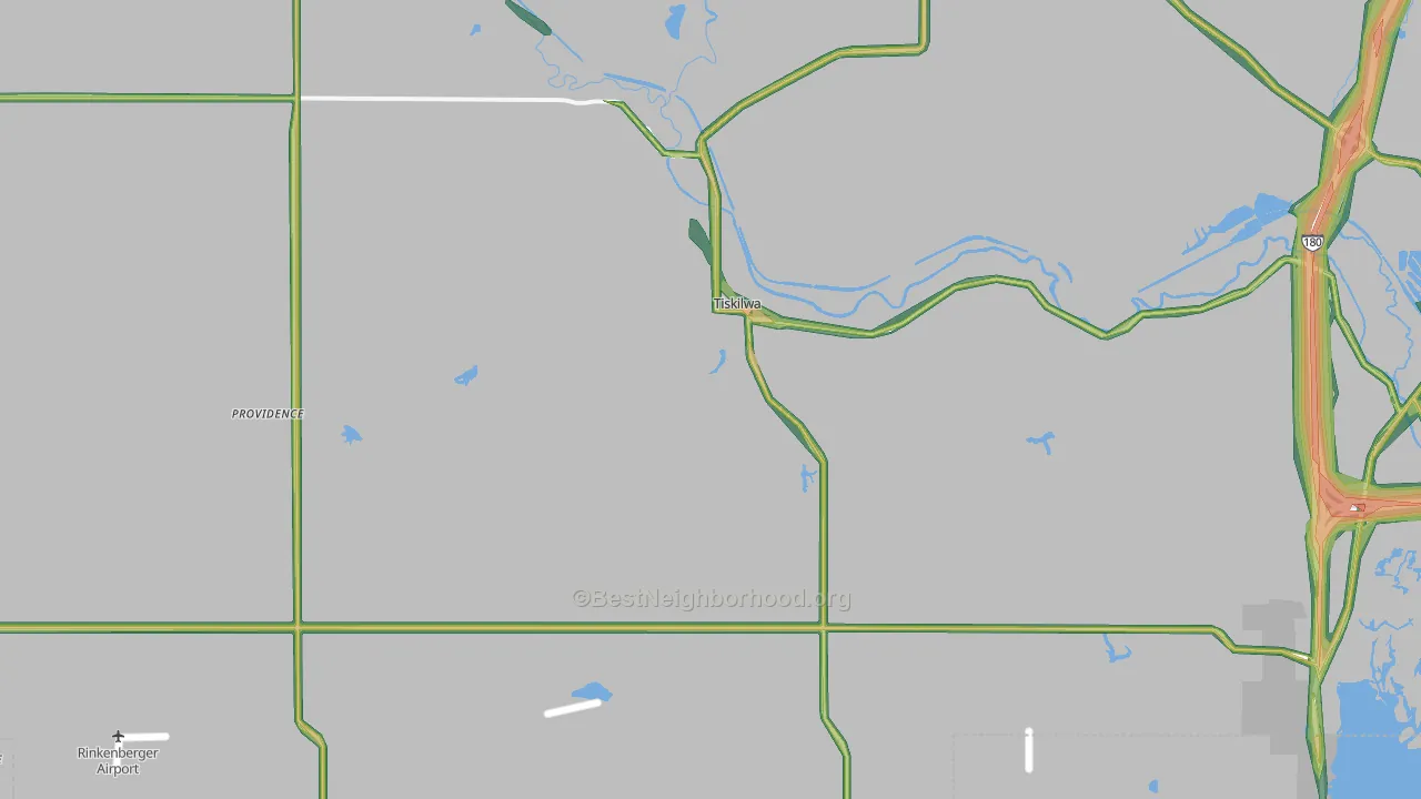 61368, IL Map of Noise Levels in 61368