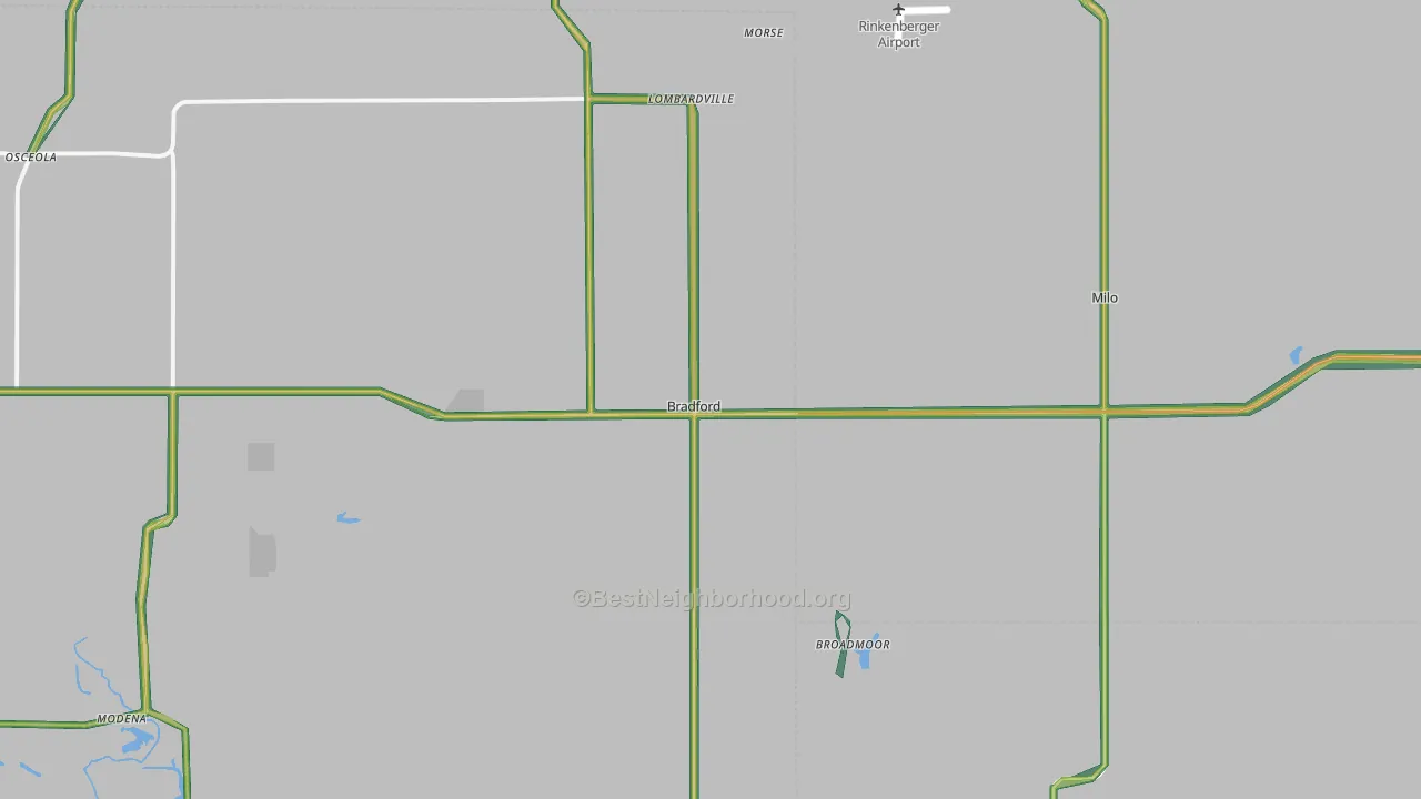 61421, IL Map of Noise Levels in 61421