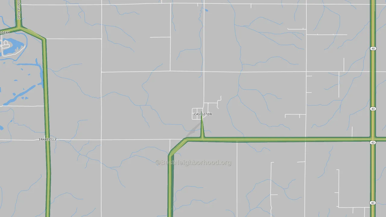 61426, IL Map of Noise Levels in 61426
