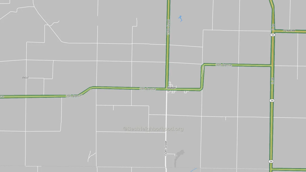 61476, IL Map of Noise Levels in 61476