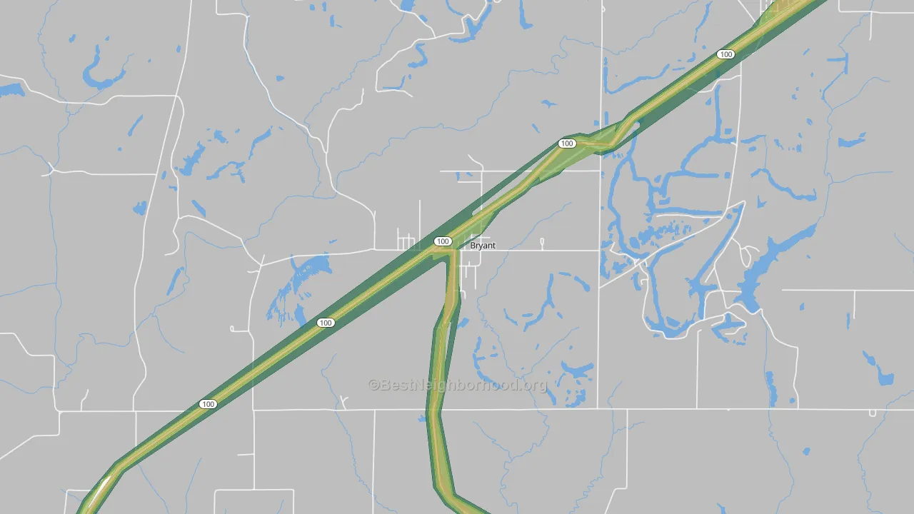 61519, IL Map of Noise Levels in 61519