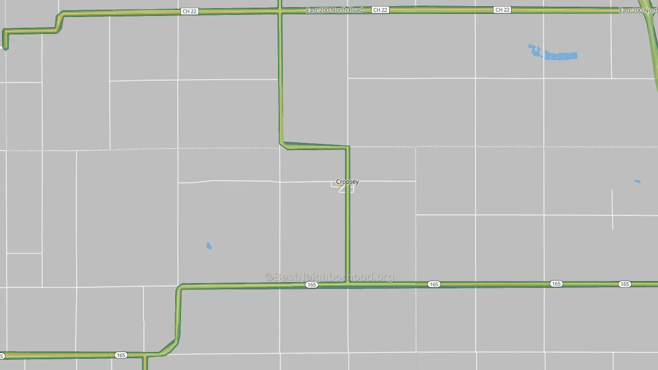 61731, IL Map of Noise Levels in 61731