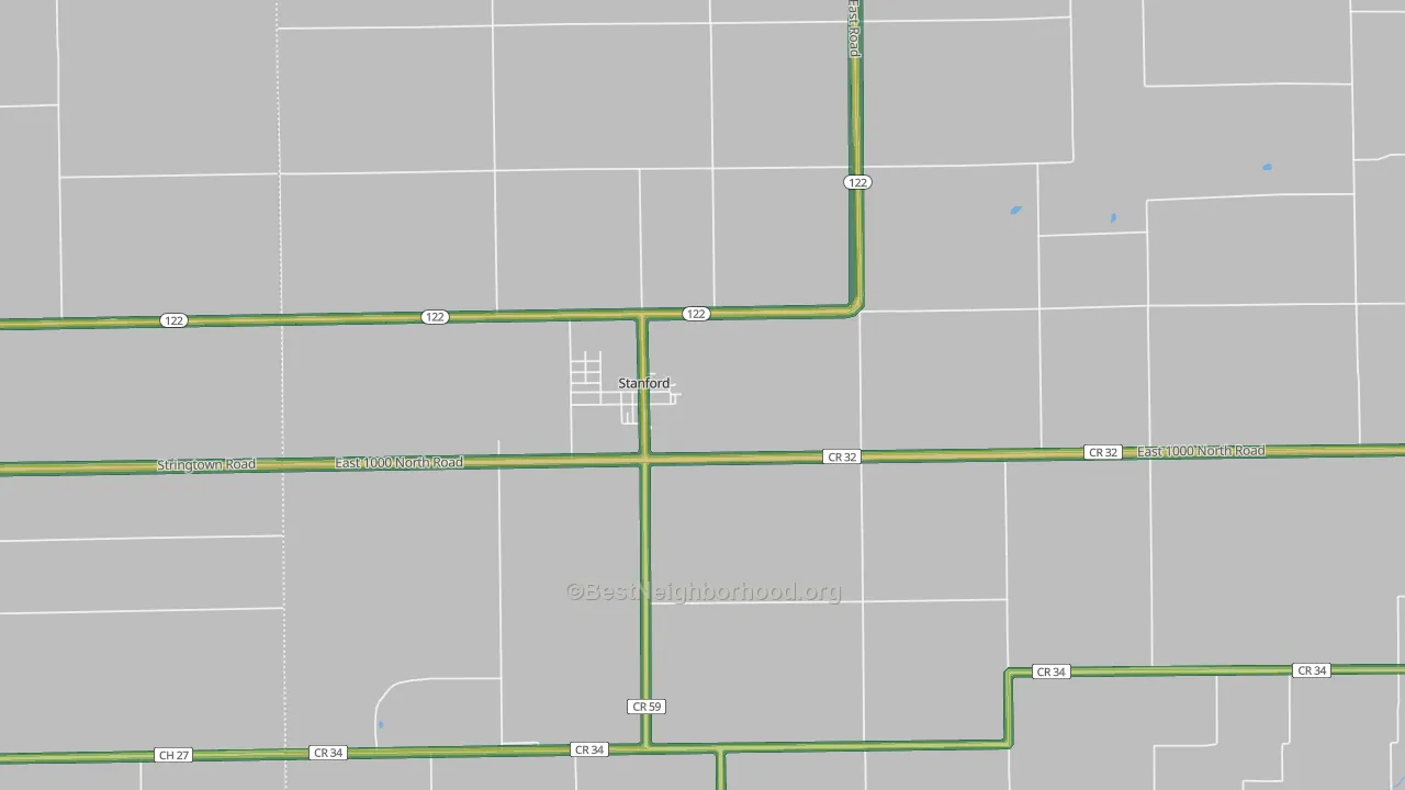 61774, IL Map of Noise Levels in 61774