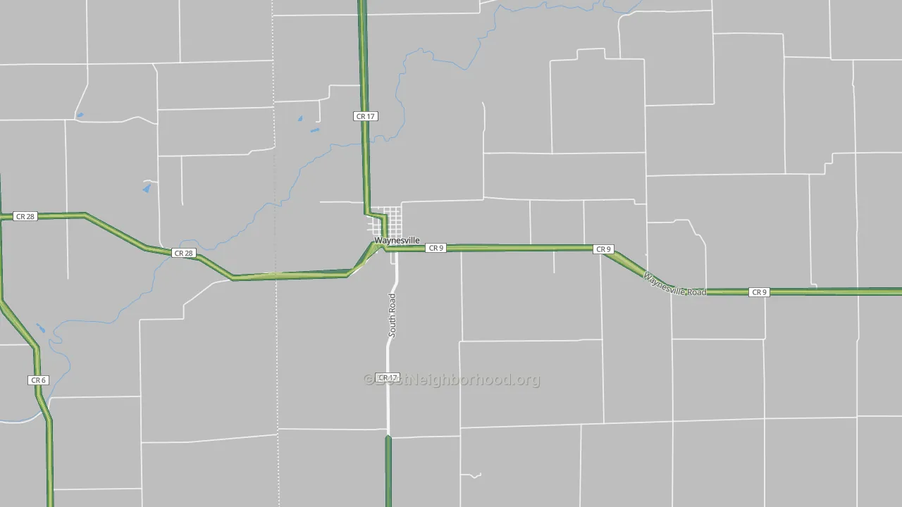 61778, IL Map of Noise Levels in 61778