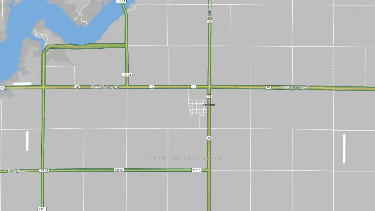 61882, IL Map of Noise Levels in 61882