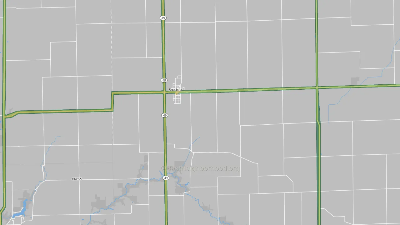 61917, IL Map of Noise Levels in 61917