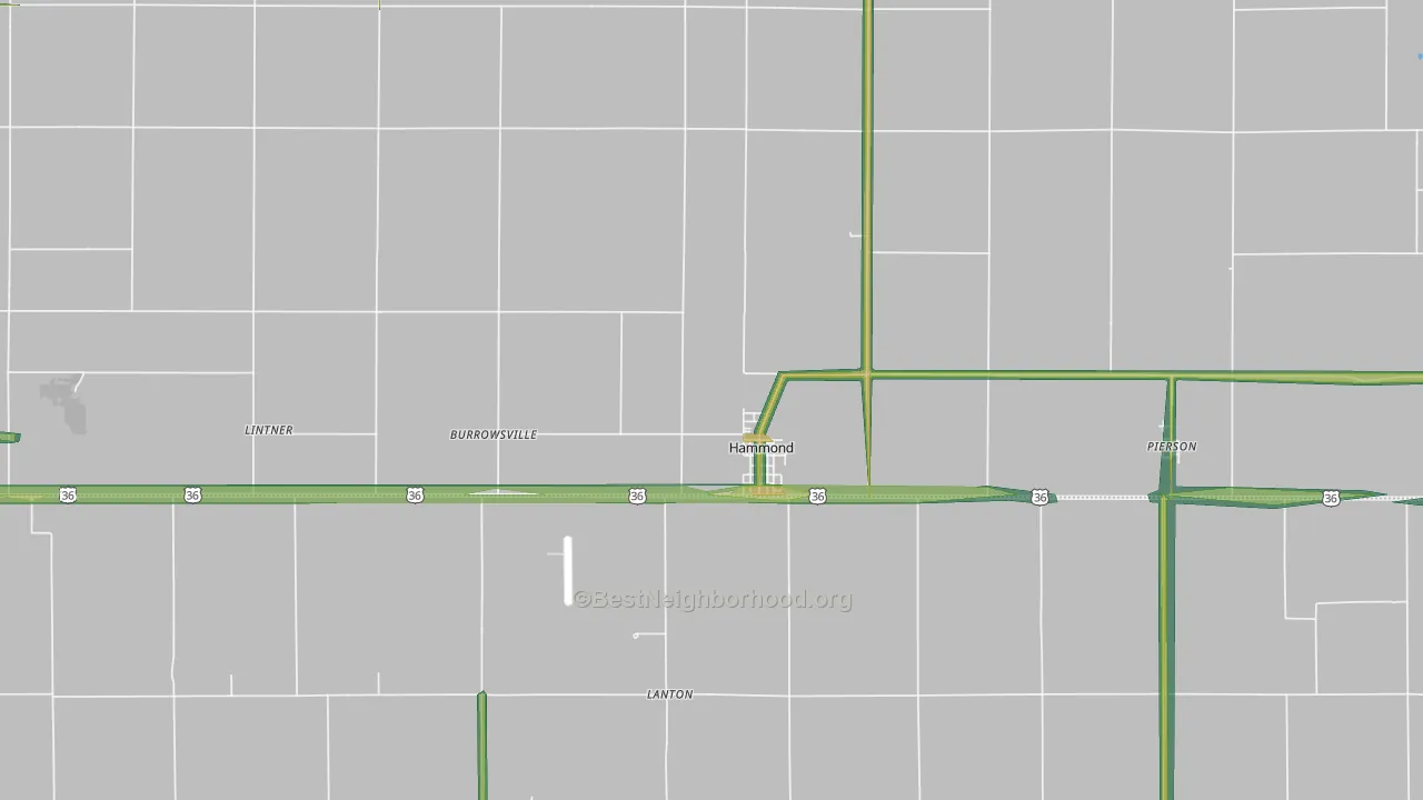 61929, IL Map of Noise Levels in 61929
