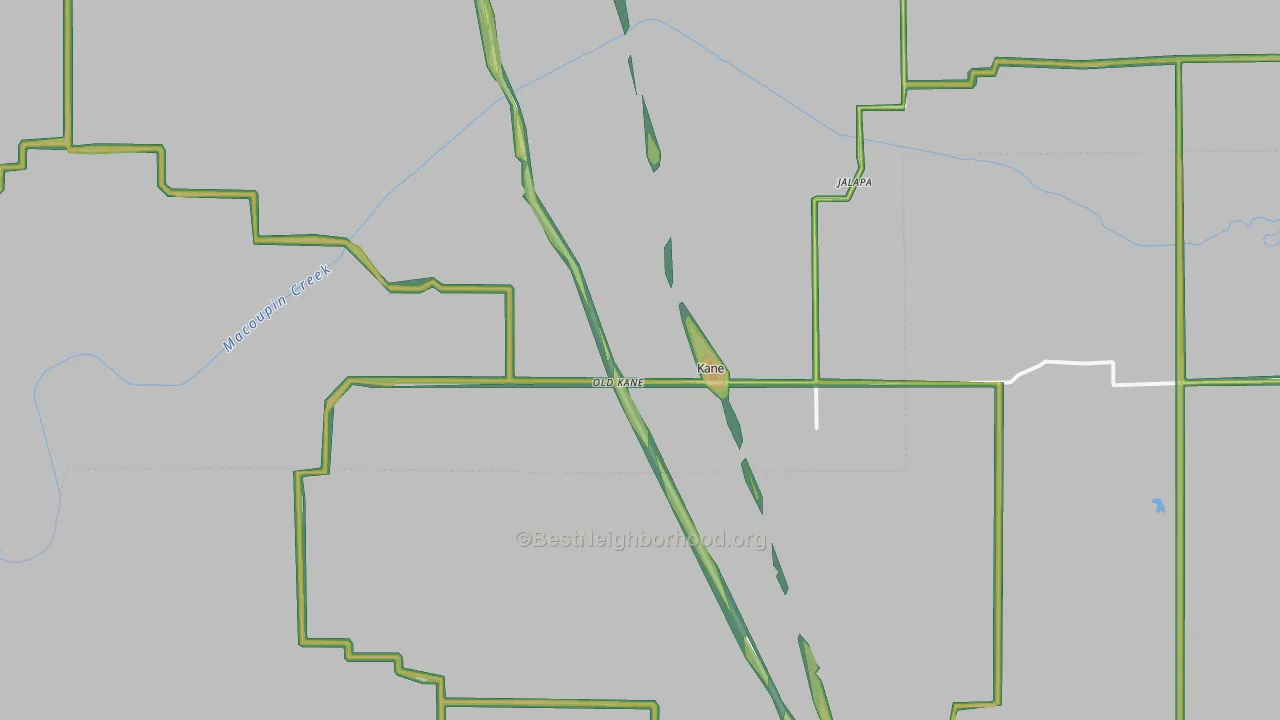 62054, IL Map of Noise Levels in 62054