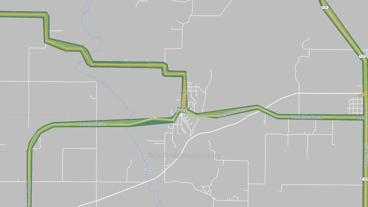 62077, IL Map of Noise Levels in 62077