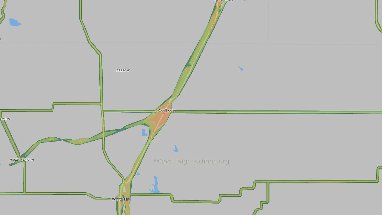 62082, IL Map of Noise Levels in 62082