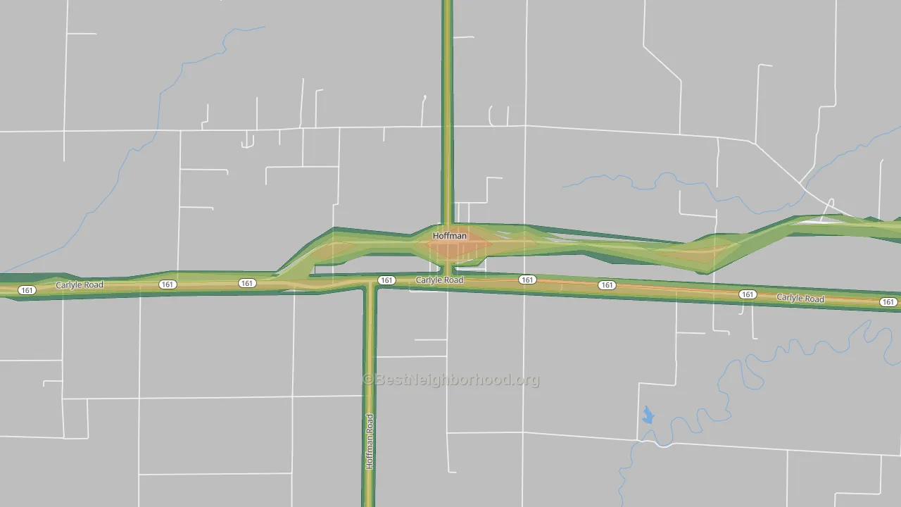 62250, IL Map of Noise Levels in 62250