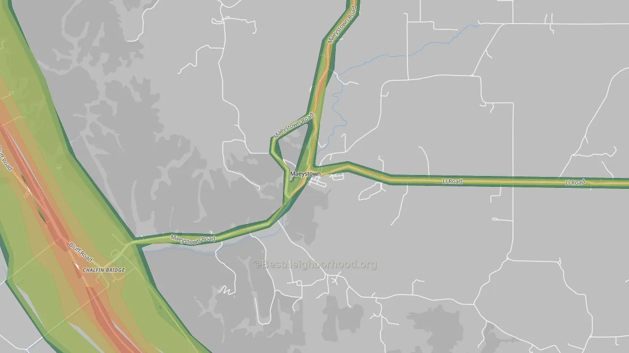 62256, IL Map of Noise Levels in 62256