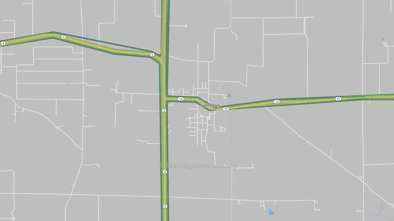 62282, IL Map of Noise Levels in 62282