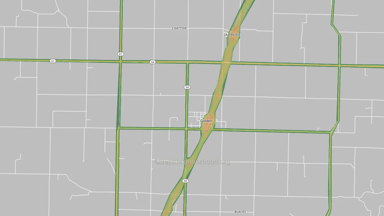 62339, IL Map of Noise Levels in 62339