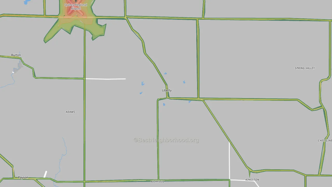 62347, IL Map of Noise Levels in 62347