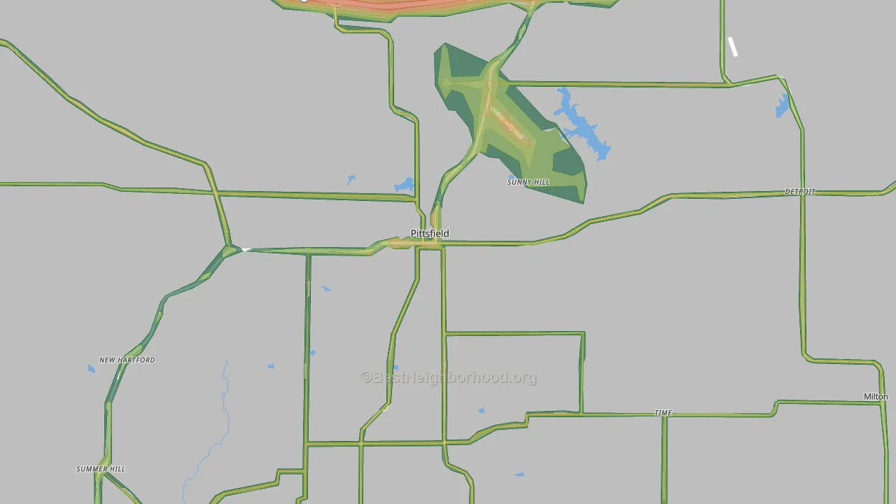62363, IL Map of Noise Levels in 62363