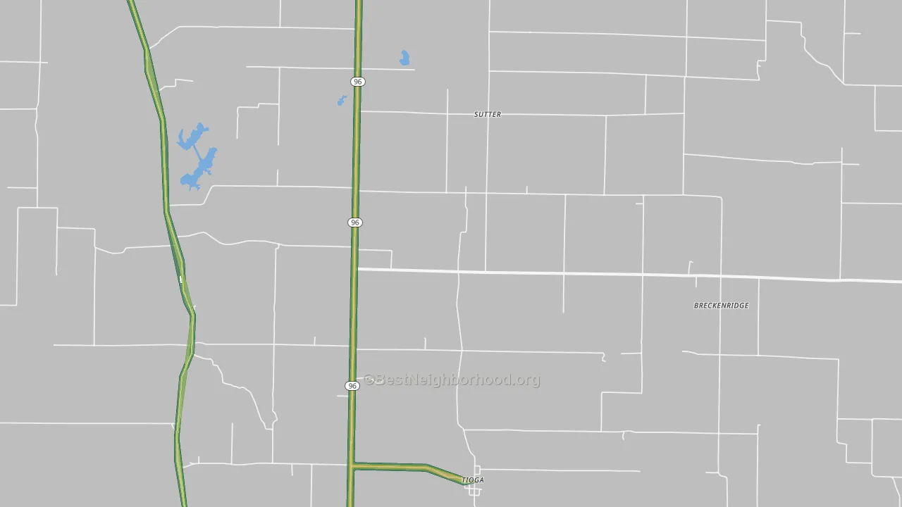 62373, IL Map of Noise Levels in 62373