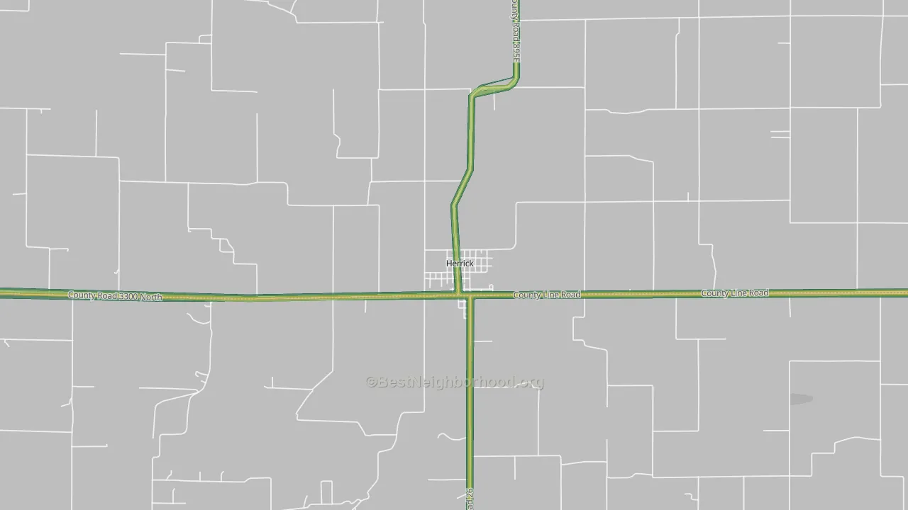 62431, IL Map of Noise Levels in 62431