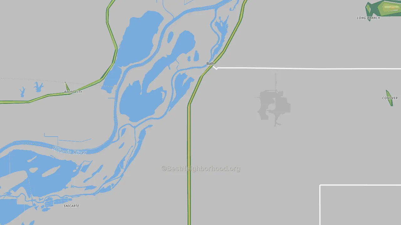 62617, IL Map of Noise Levels in 62617