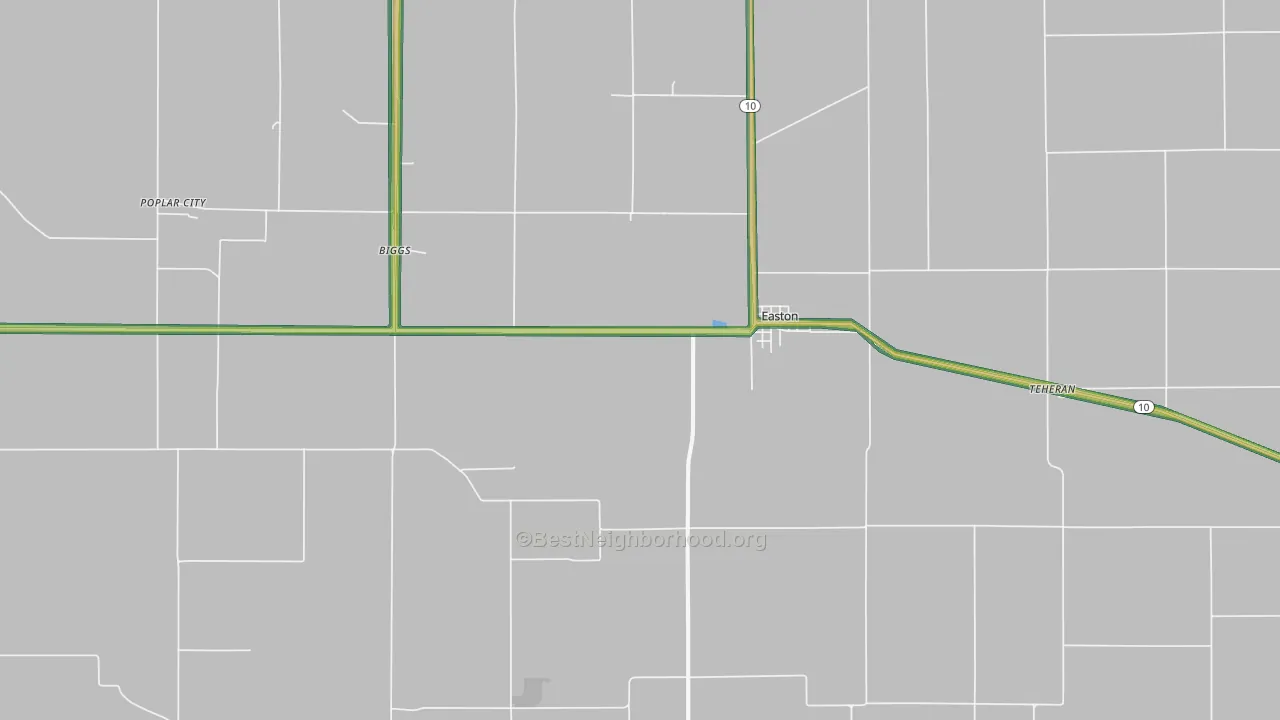 62633, IL Map of Noise Levels in 62633
