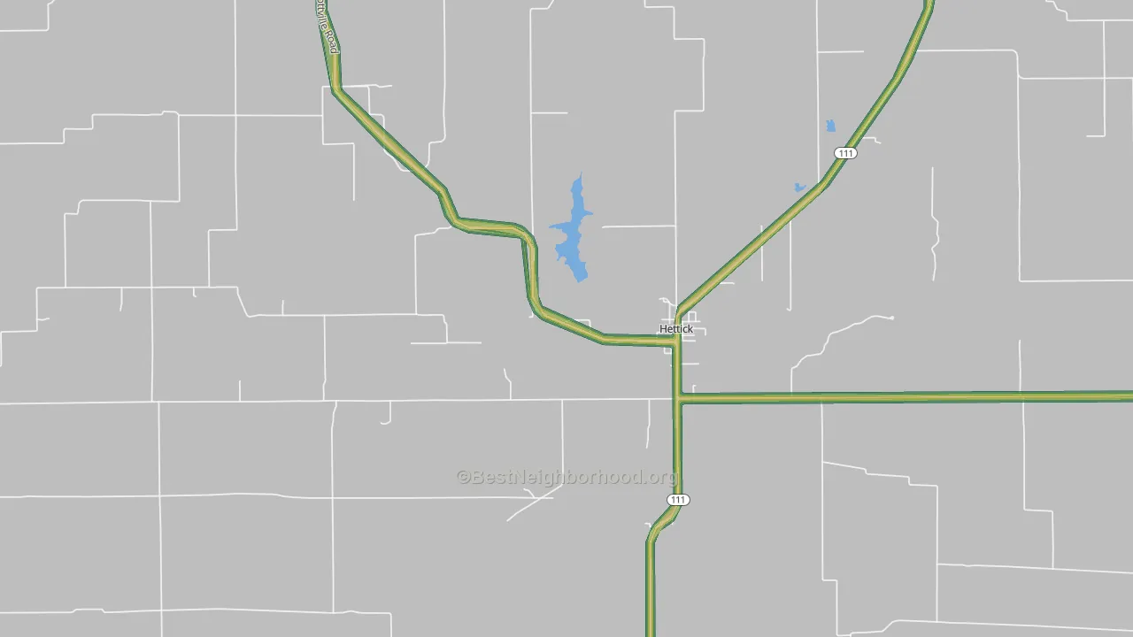 62649, IL Map of Noise Levels in 62649