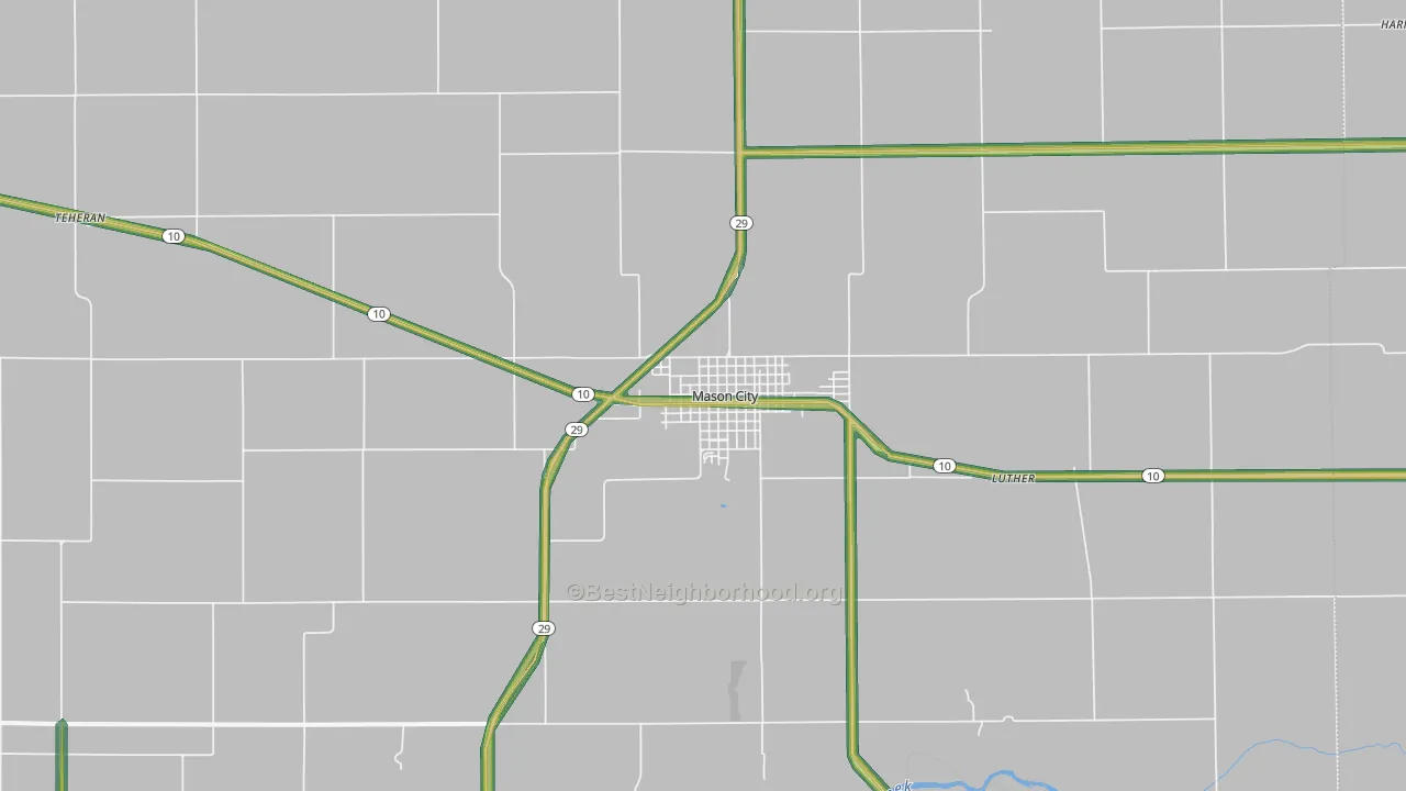 62664, IL Map of Noise Levels in 62664