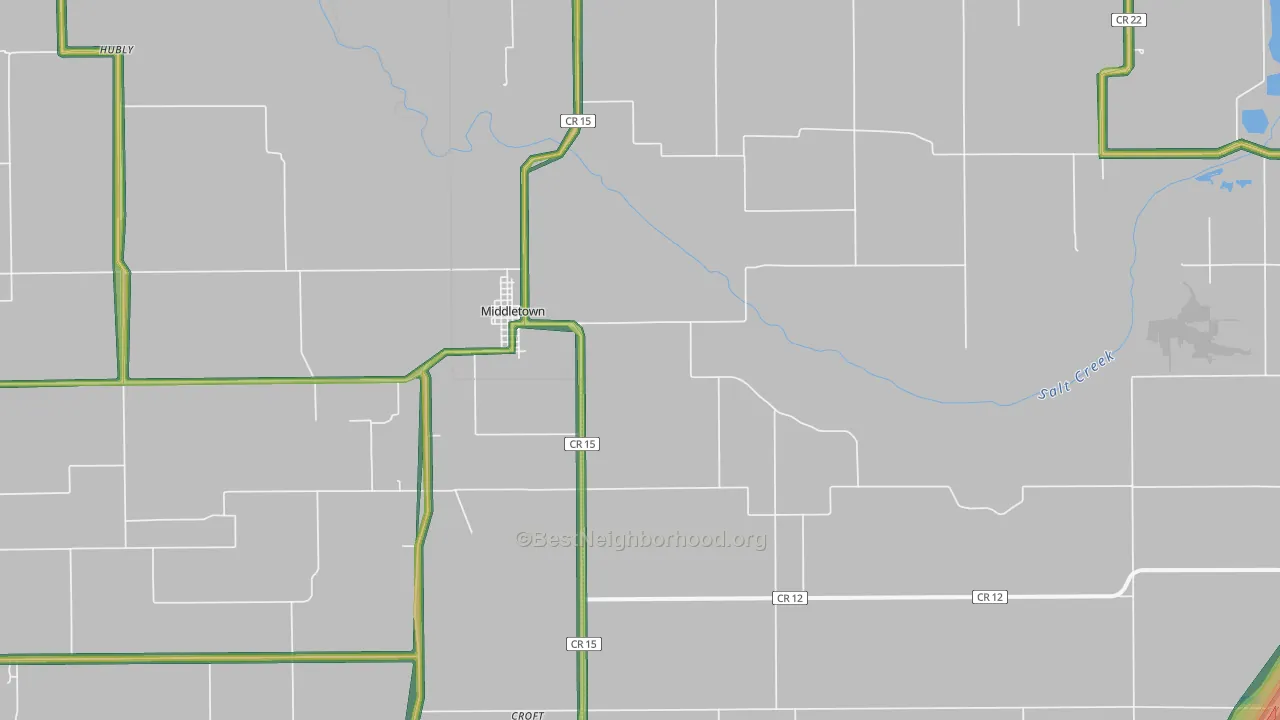 62666, IL Map of Noise Levels in 62666