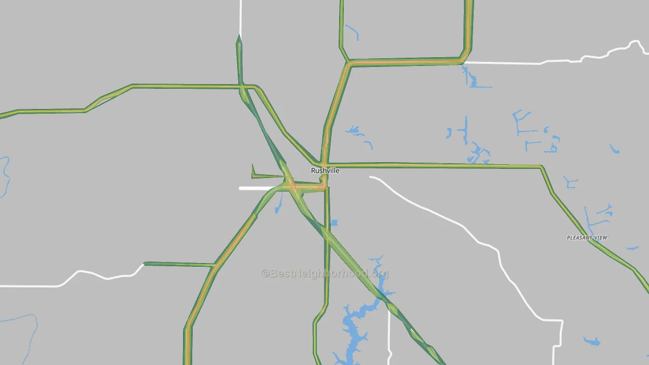 62681, IL Map of Noise Levels in 62681
