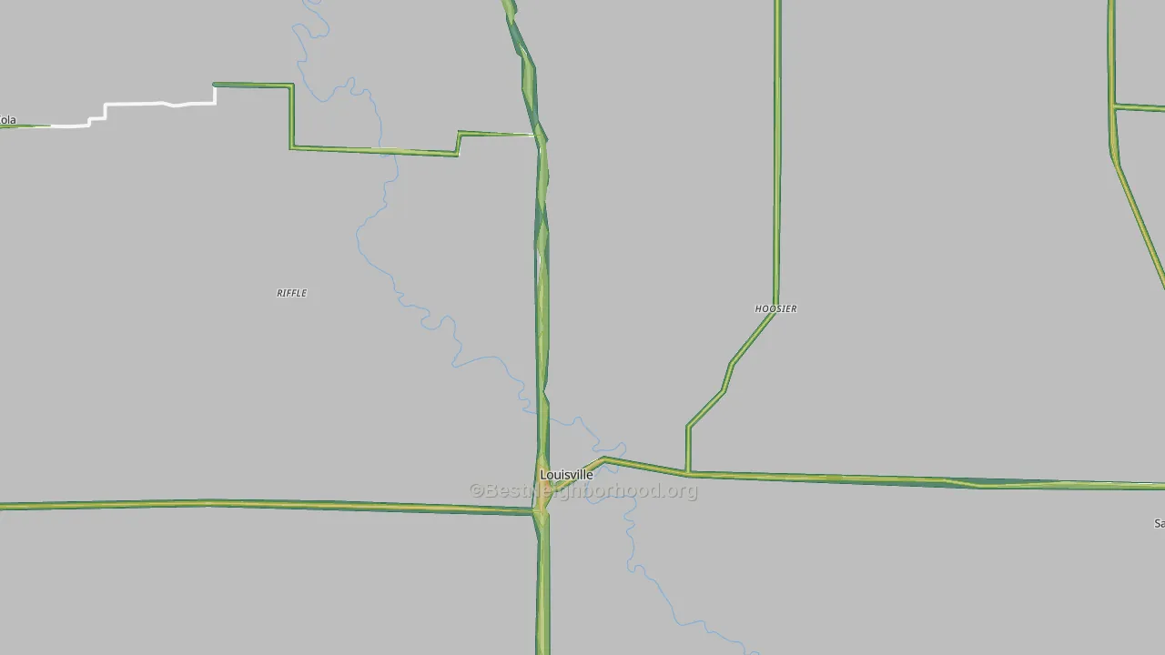 62858, IL Map of Noise Levels in 62858