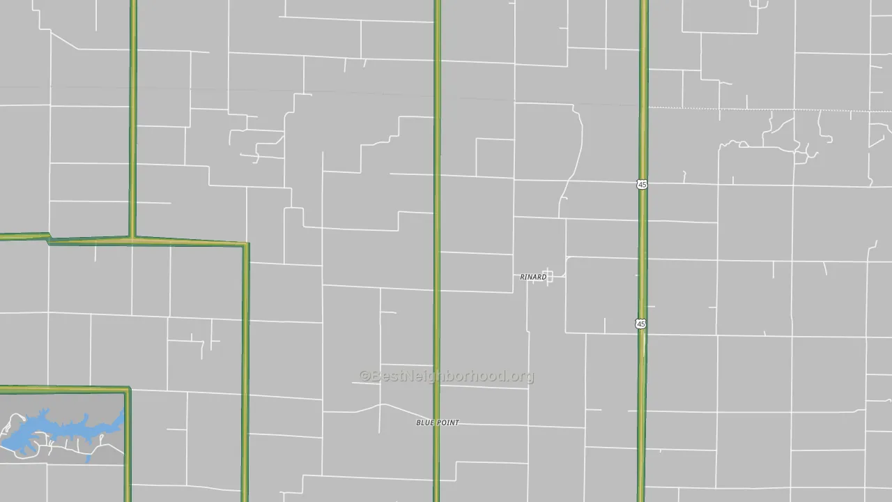 62878, IL Map of Noise Levels in 62878