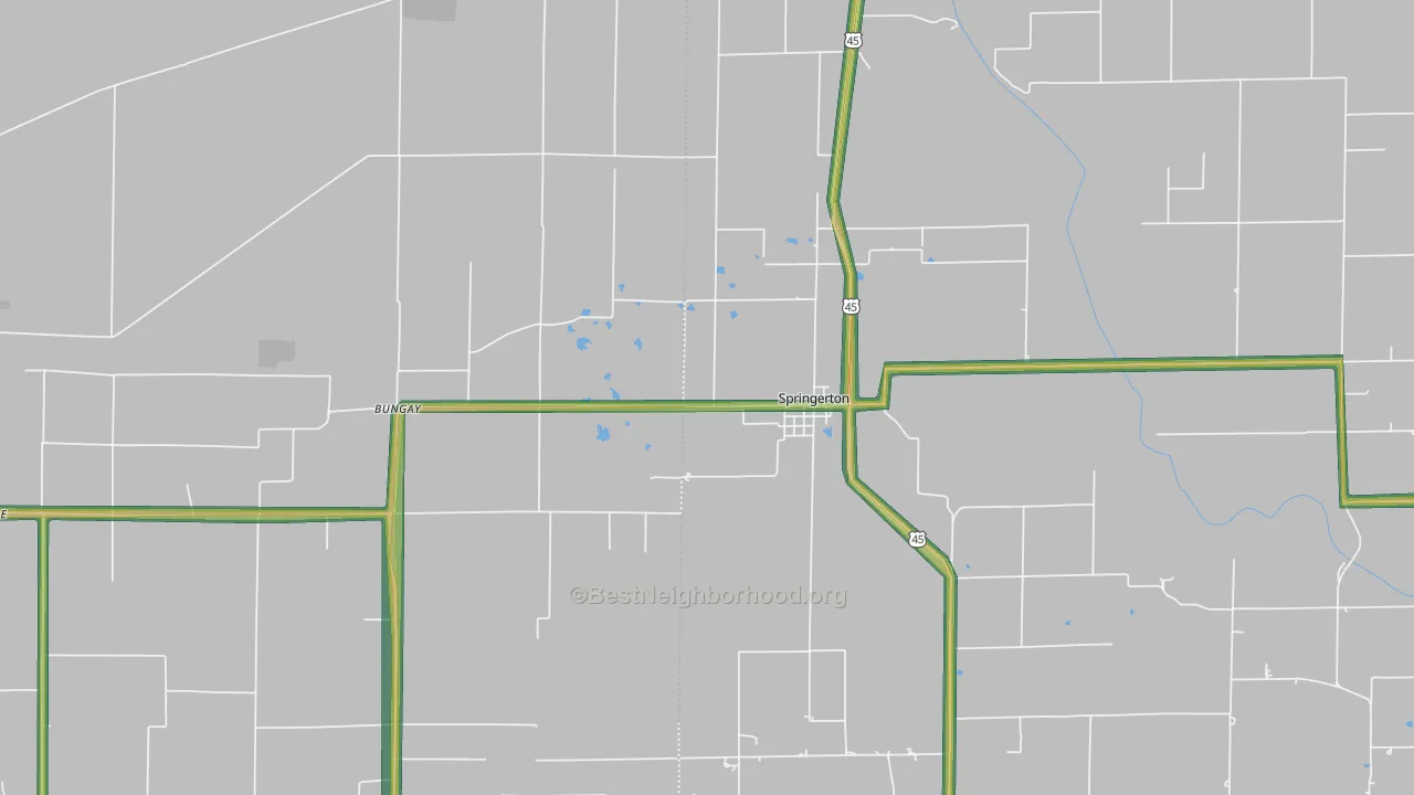 62887, IL Map of Noise Levels in 62887