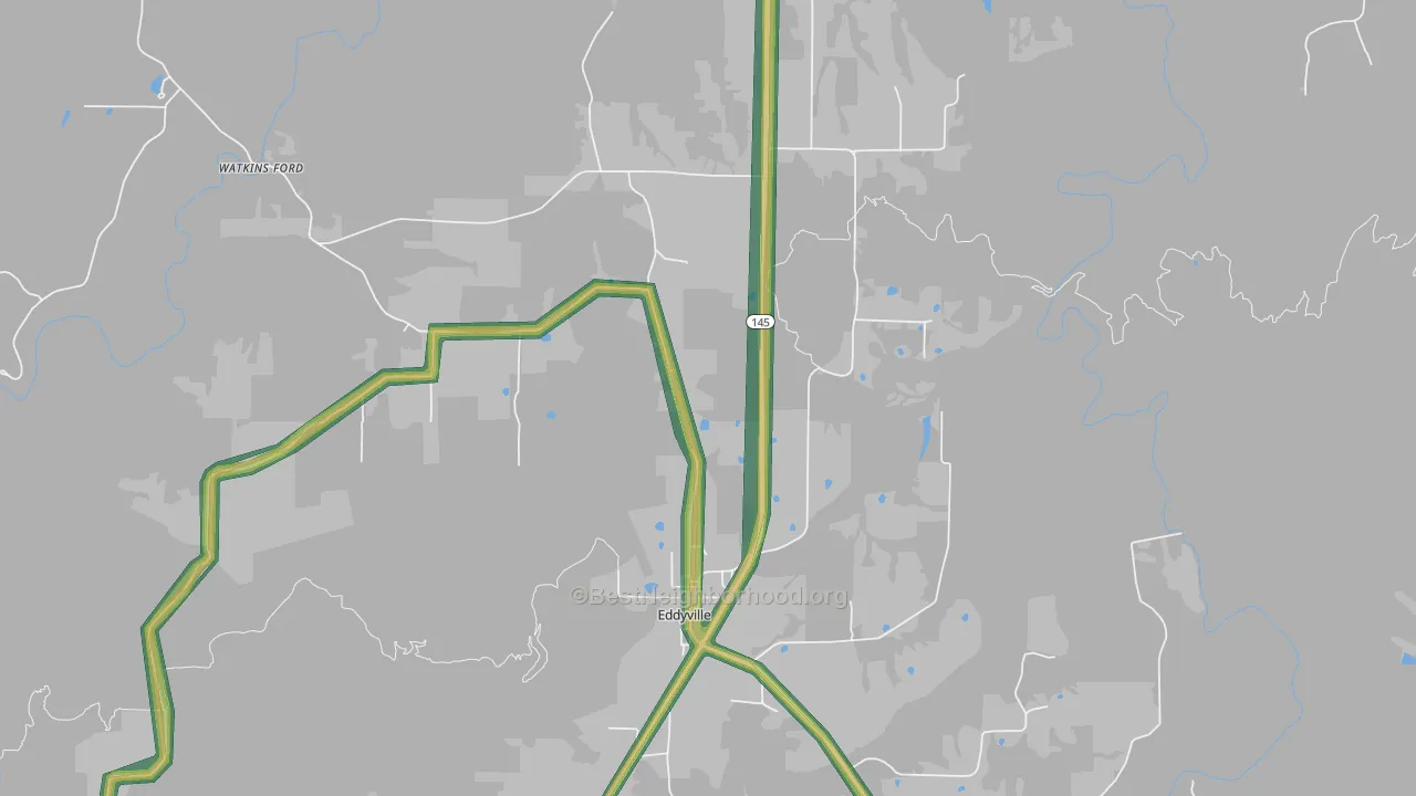 62928, IL Map of Noise Levels in 62928
