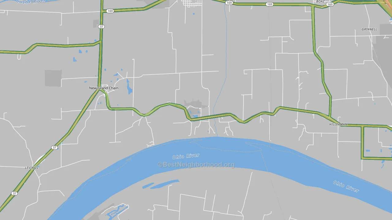62941, IL Map of Noise Levels in 62941