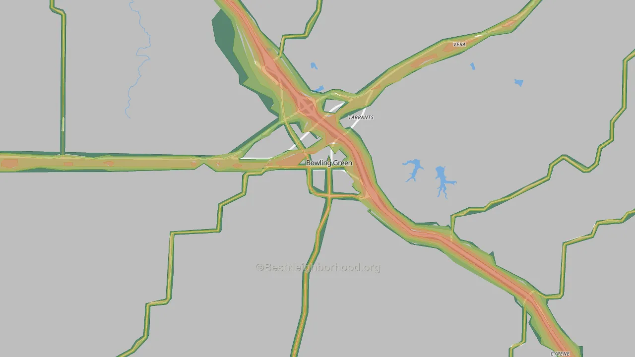 63334, MO Map of Noise Levels in 63334