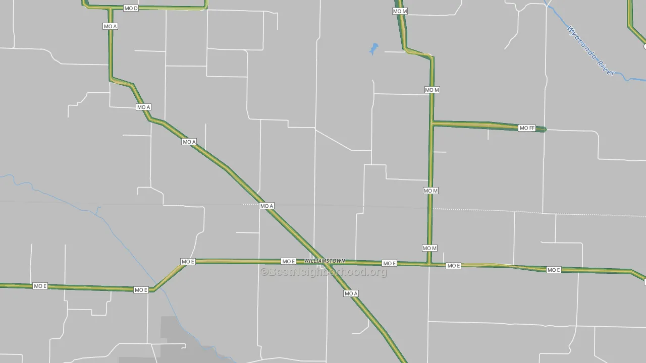 63473, MO Map of Noise Levels in 63473