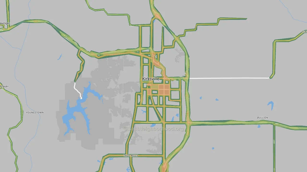 63501, MO Map of Noise Levels in 63501