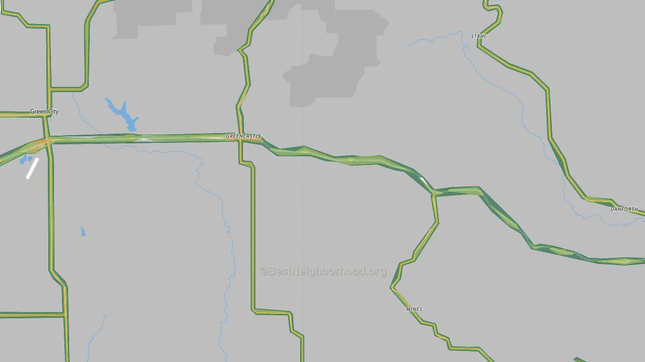 63544, MO Map of Noise Levels in 63544