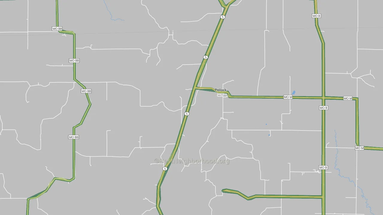 63560, MO Map of Noise Levels in 63560
