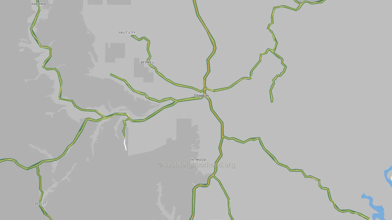 63638, MO Map of Noise Levels in 63638