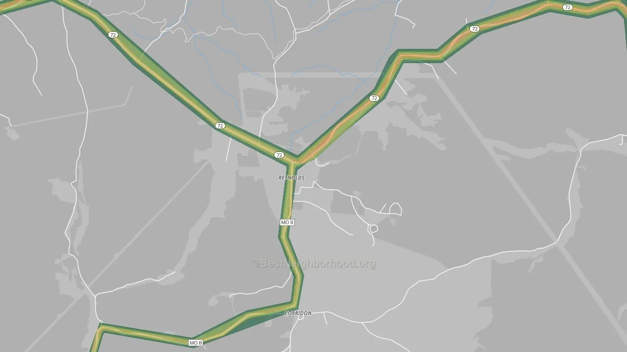 63666, MO Map of Noise Levels in 63666