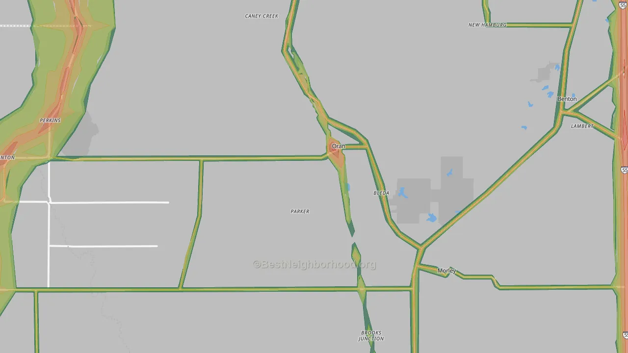 63771, MO Map of Noise Levels in 63771