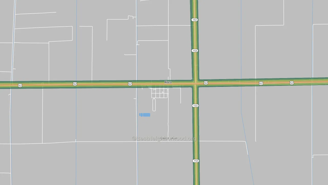 63874, MO Map of Noise Levels in 63874