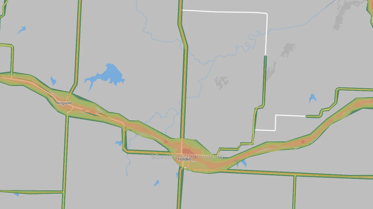 64040, MO Map of Noise Levels in 64040