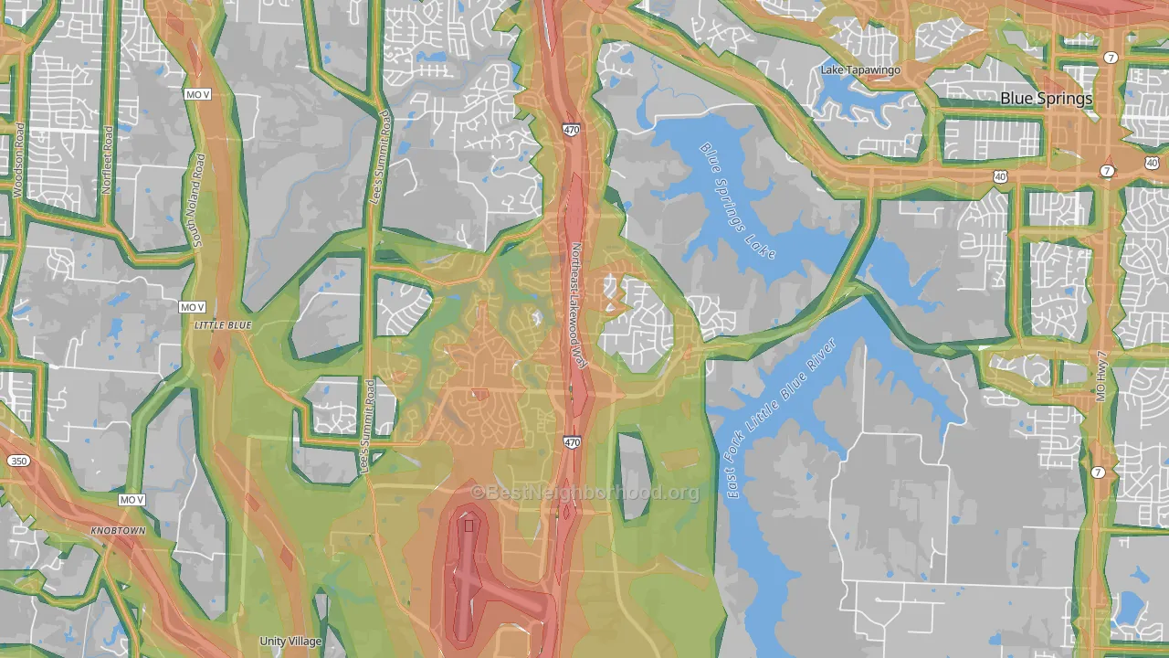 64064, MO Map of Noise Levels in 64064