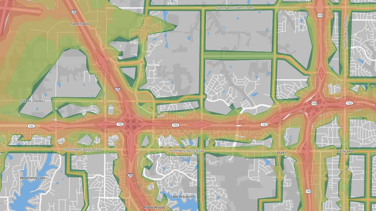 64154, MO Map of Noise Levels in 64154