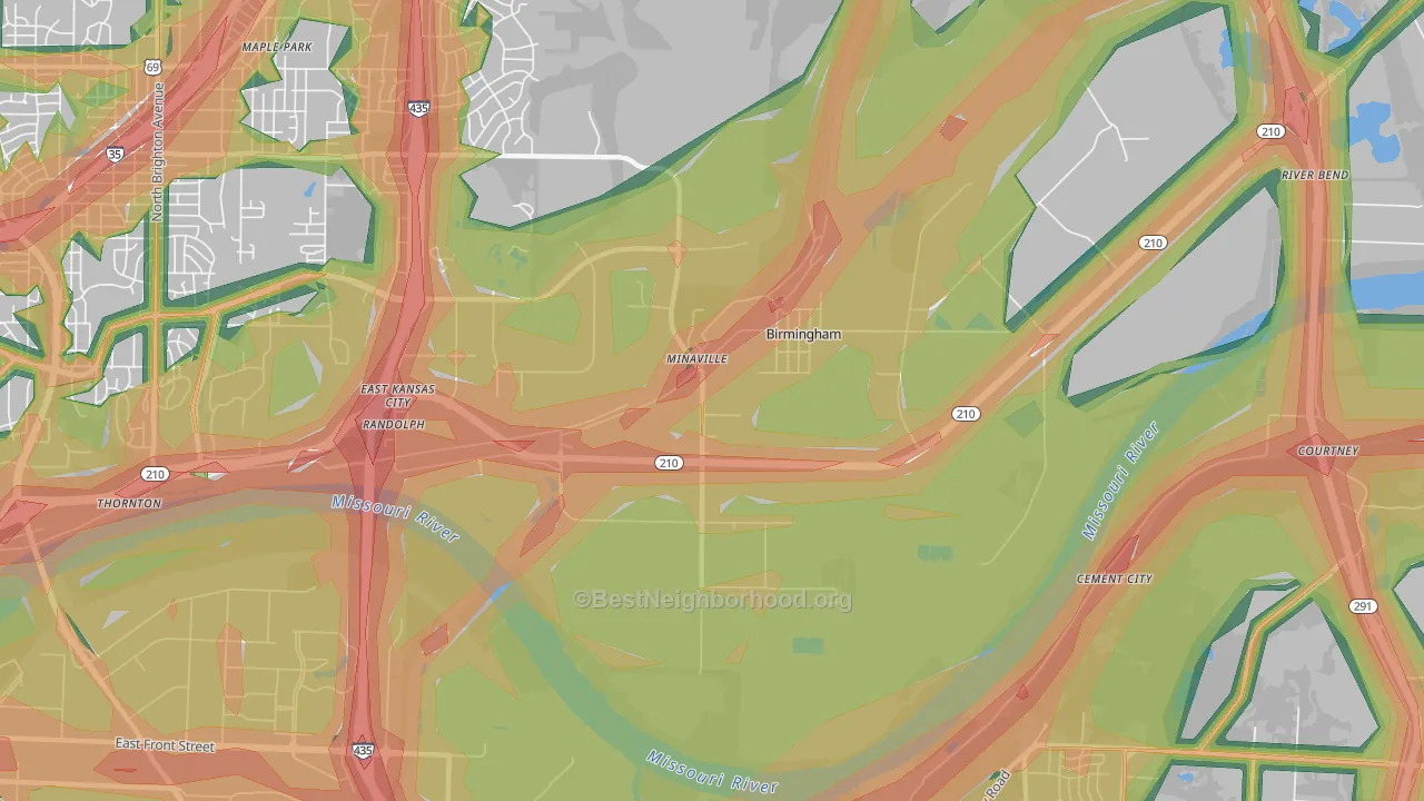 64161, MO Map of Noise Levels in 64161