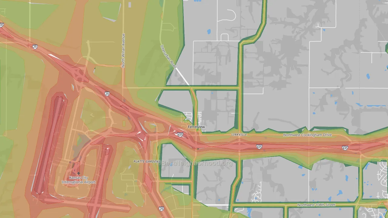 64163, MO Map of Noise Levels in 64163
