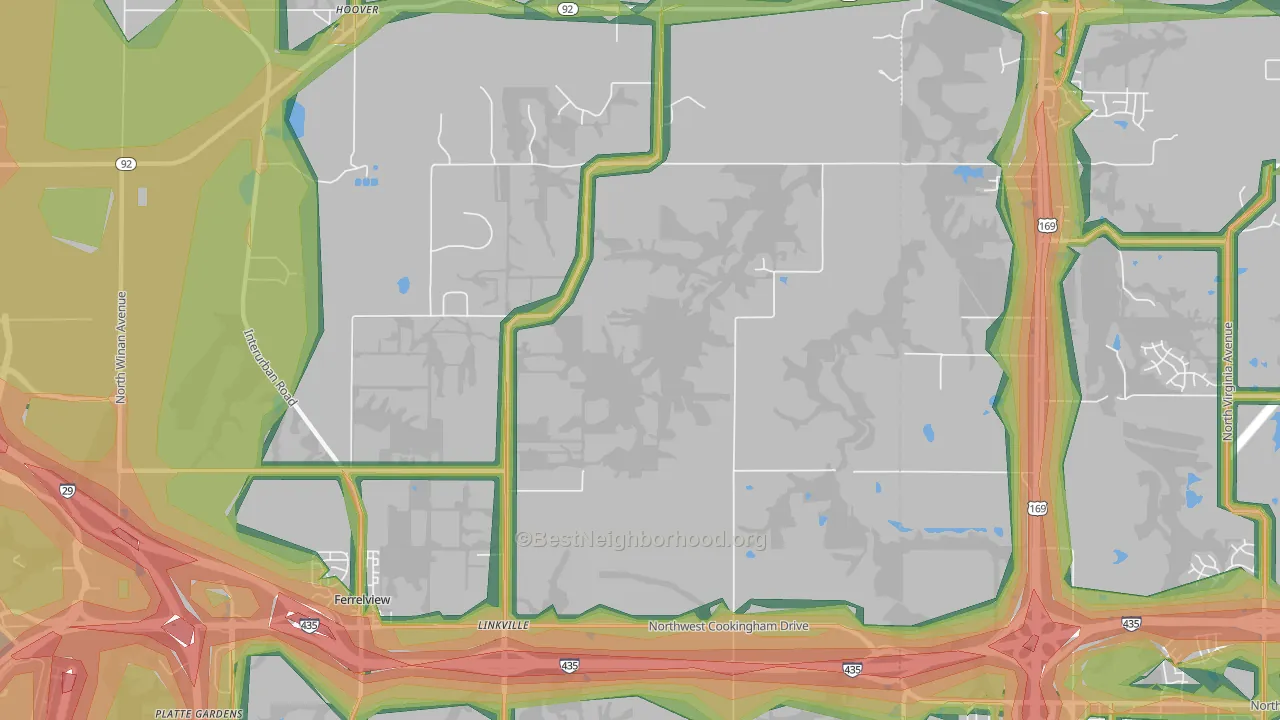 64164, MO Map of Noise Levels in 64164
